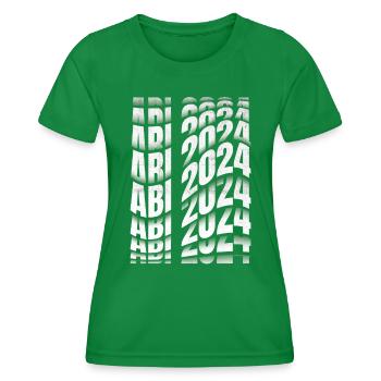 Abitur 2024 Abi Studium Abschlussklasse - Frauen Funktions-T-Shirt - Kelly Green - Vorne - AI Model Female 172 dark (172cm)