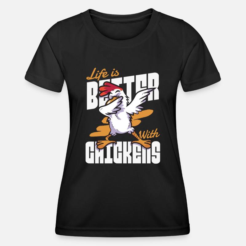 Dabbing Dab Chicken Dancing Dance Dabbing Gift - Women's Functional T-Shirt - black