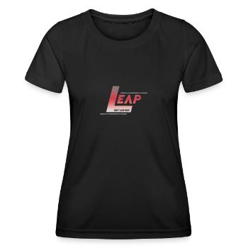 Bond en avant : Embrasser l’avenir - T-shirt sport Femme - noir - Devant - AI Model Female 172 light (172cm)