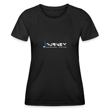 Nehmen Sie die Reise an - Frauen Funktions-T-Shirt - Schwarz - Vorne - AI Model Female 172 light (172cm)