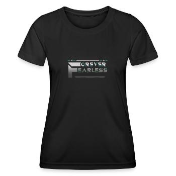 Für immer furchtlos - Frauen Funktions-T-Shirt - Schwarz - Vorne - AI Model Female 172 light (172cm)