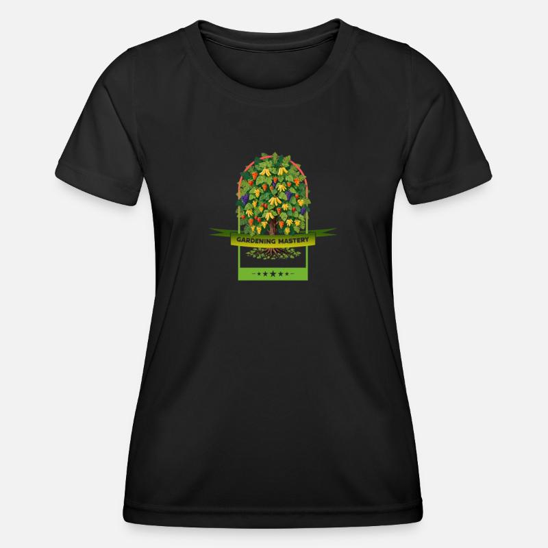 Gardening Mastery Fruit Tree - Women's Functional T-Shirt - black