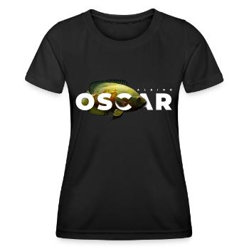 Oscar Fisch Modernes Aquarium Monster Fischhalter - Frauen Funktions-T-Shirt - Schwarz - Vorne - AI Model Female 172 light (172cm)
