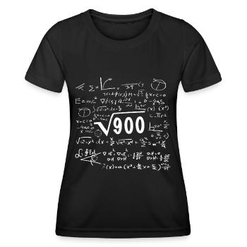 Wurzel 900 Geburtstag Jahre Mathematik - Frauen Funktions-T-Shirt - Schwarz - Vorne - AI Model Female 172 light (172cm)