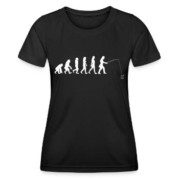 Anglerine - T-shirt sport Femme - noir - Devant - AI Model Female 172 light (172cm)