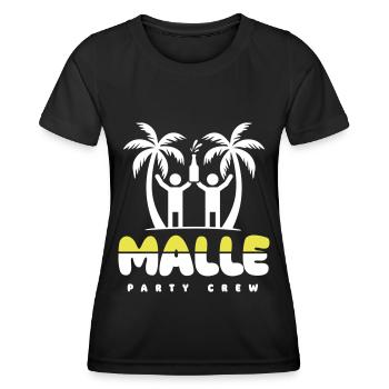 Malle 2024 Mallorca Spruch - Frauen Funktions-T-Shirt - Schwarz - Vorne - AI Model Female 172 light (172cm)