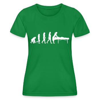 Physiotherapist - Women's Functional T-Shirt - kelly green - Front - AI Model Female 172 dark (172cm)