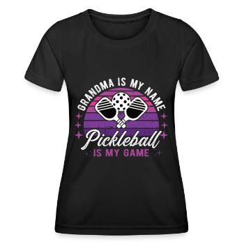 Pickle Ball Pickleball - T-shirt sport Femme - noir - Devant - AI Model Female 172 light (172cm)