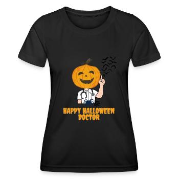 Happy Halloween Doctor - T-shirt sport Femme - noir - Devant - AI Model Female 172 light (172cm)