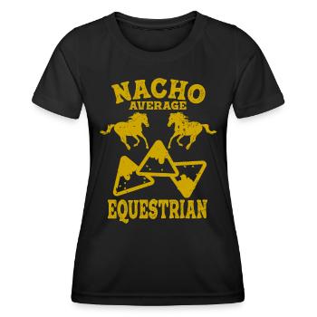 Plaisir équestre Équitation Équitation Équitation - T-shirt sport Femme - noir - Devant - AI Model Female 172 light (172cm)