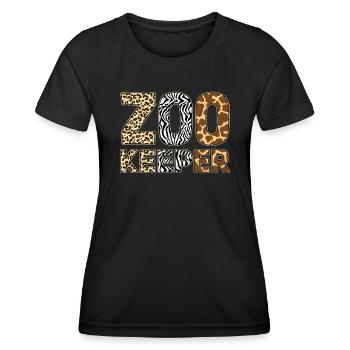 Zookeeper Costume African Animal Safari Zoo Keeper - Women's Functional T-Shirt - black - Front - AI Model Female 172 light (172cm)