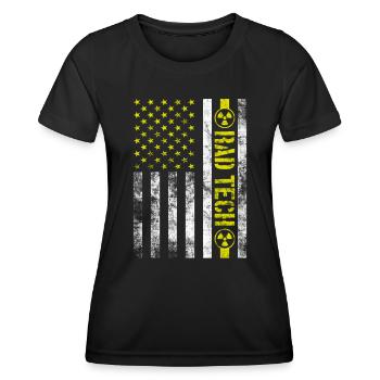 Abteilung Radiologie Radiologe Witz Röntgen - Frauen Funktions-T-Shirt - Schwarz - Vorne - AI Model Female 172 light (172cm)
