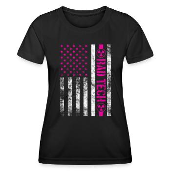 Abteilung Radiologie Radiologe Witz Röntgen - Frauen Funktions-T-Shirt - Schwarz - Vorne - AI Model Female 172 light (172cm)