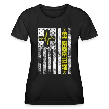 Emergency Room Registrar Registration ER Secretary - Women's Functional T-Shirt - black - Front - AI Model Female 172 light (172cm)