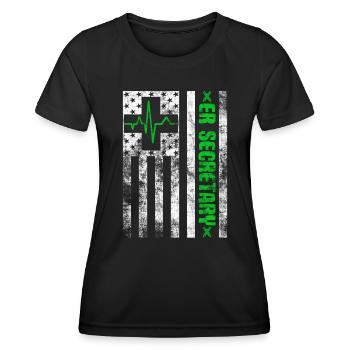 Emergency Room Registrar Registration ER Secretary - Women's Functional T-Shirt - black - Front - AI Model Female 172 light (172cm)