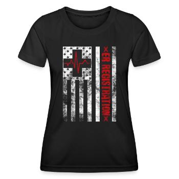 Emergency Department Registrar Registration Clerk - Women's Functional T-Shirt - black - Front - AI Model Female 172 light (172cm)