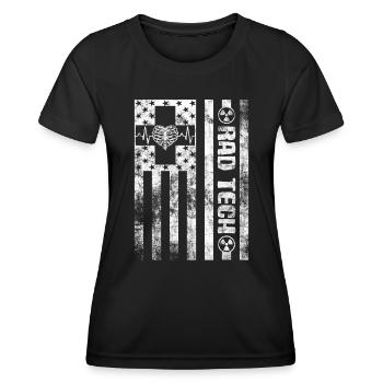 Abteilung für Radiologie Medizinische Bildgebung Witz Rad Tech - Frauen Funktions-T-Shirt - Schwarz - Vorne - AI Model Female 172 light (172cm)