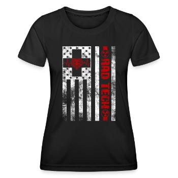 Abteilung für Radiologie Medizinische Bildgebung Witz Rad Tech - Frauen Funktions-T-Shirt - Schwarz - Vorne - AI Model Female 172 light (172cm)
