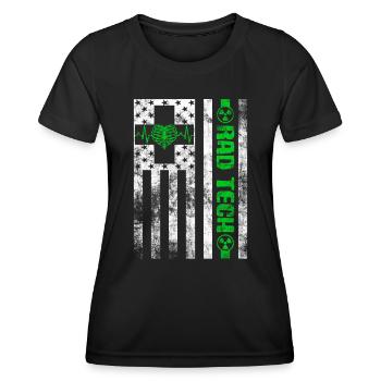 Abteilung für Radiologie Medizinische Bildgebung Witz Rad Tech - Frauen Funktions-T-Shirt - Schwarz - Vorne - AI Model Female 172 light (172cm)