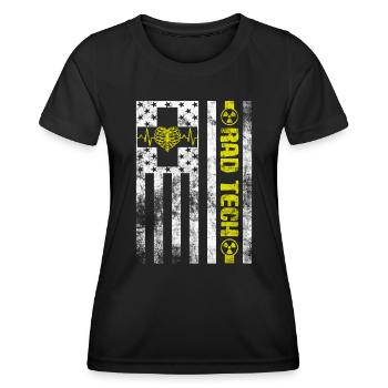 Abteilung für Radiologie Medizinische Bildgebung Witz Rad Tech - Frauen Funktions-T-Shirt - Schwarz - Vorne - AI Model Female 172 light (172cm)