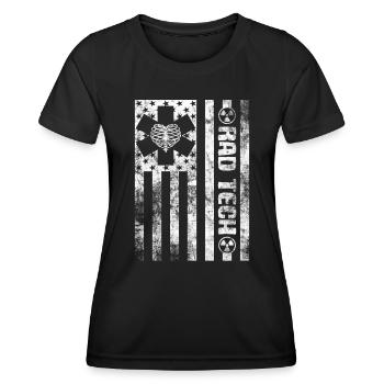 Abteilung für Radiologie Medizinische Bildgebung Witz Rad Tech - Frauen Funktions-T-Shirt - Schwarz - Vorne - AI Model Female 172 light (172cm)
