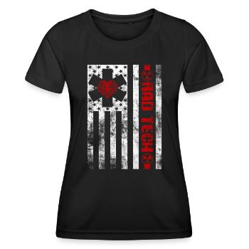 Abteilung für Radiologie Medizinische Bildgebung Witz Rad Tech - Frauen Funktions-T-Shirt - Schwarz - Vorne - AI Model Female 172 light (172cm)