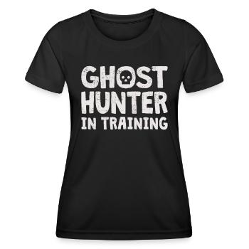 Ghost Hunter Paranormal Investigator Geisterjagd - Frauen Funktions-T-Shirt - Schwarz - Vorne - AI Model Female 172 light (172cm)