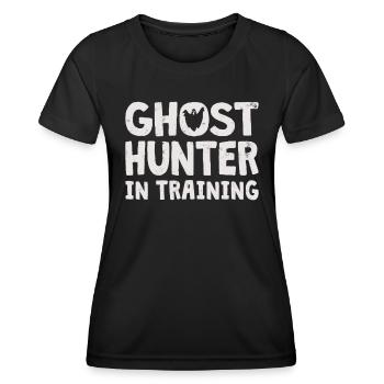 Ghost Hunter Paranormal Investigator Geisterjagd - Frauen Funktions-T-Shirt - Schwarz - Vorne - AI Model Female 172 light (172cm)