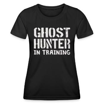 Ghost Hunter Paranormal Investigator Geisterjagd - Frauen Funktions-T-Shirt - Schwarz - Vorne - AI Model Female 172 light (172cm)