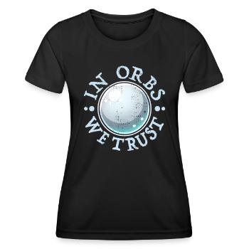 Ghost Hunter Paranormal Investigator Geisterjagd - Frauen Funktions-T-Shirt - Schwarz - Vorne - AI Model Female 172 light (172cm)