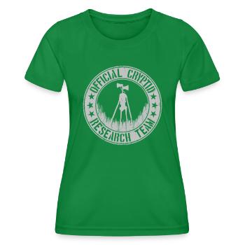 Équipe de recherche sur les cryptides Sirenhead Aliens Siren Head - T-shirt sport Femme - vert - Devant - AI Model Female 172 dark (172cm)