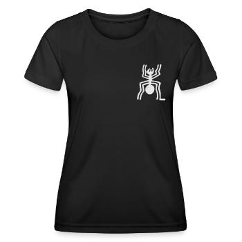 Nazca Lines | Ancient Astronaut Peru Geoglyphs - Women's Functional T-Shirt - black - Front - AI Model Female 172 light (172cm)