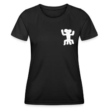 Nazca Lines | Ancient Astronaut Peru Geoglyphs - Women's Functional T-Shirt - black - Front - AI Model Female 172 light (172cm)
