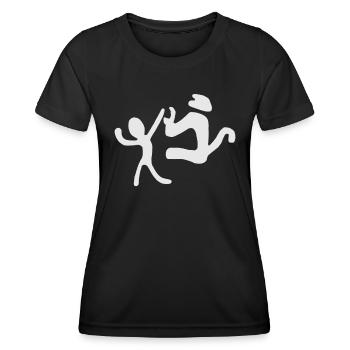 Nazca Lines | Peru Geoglyphs Las Líneas De Nazca - Women's Functional T-Shirt - black - Front - AI Model Female 172 light (172cm)