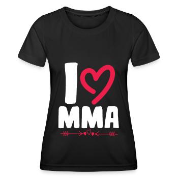 J’adore le Mma - T-shirt sport Femme - noir - Devant - AI Model Female 172 light (172cm)