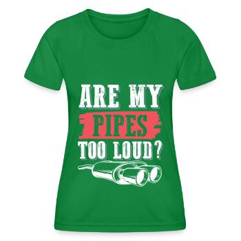 pipes motorcycle - Women's Functional T-Shirt - kelly green - Front - AI Model Female 172 dark (172cm)
