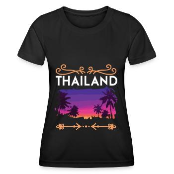 Thailand - Frauen Funktions-T-Shirt - Schwarz - Vorne - AI Model Female 172 light (172cm)