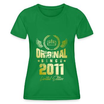 2011 limited edition - Women's Functional T-Shirt - kelly green - Front - AI Model Female 172 dark (172cm)