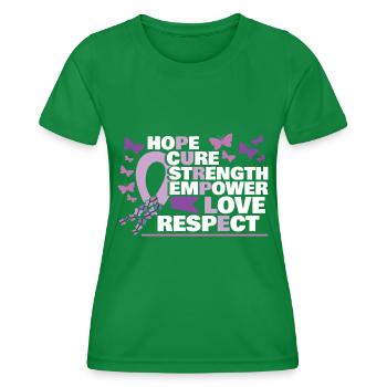 Epilepsy Awareness Month - Women's Functional T-Shirt - kelly green - Front - AI Model Female 172 dark (172cm)