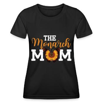 Die Monarch Mom - Frauen Funktions-T-Shirt - Schwarz - Vorne - AI Model Female 172 light (172cm)