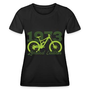 1973 Édition limitée VTT Bike Bike Bike - T-shirt sport Femme - noir - Devant - AI Model Female 172 light (172cm)