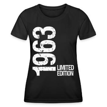 1963 Limited Edition - Women's Functional T-Shirt - black - Front - AI Model Female 172 light (172cm)