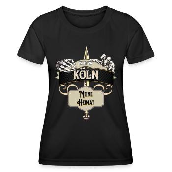 Köln und Kölner Fans Motiv für die Stadt Köln - Frauen Funktions-T-Shirt - Schwarz - Vorne - AI Model Female 172 light (172cm)