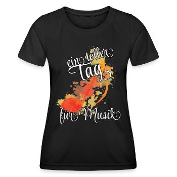 Musik Musikliebhaber ein toller Tag für Musik - Frauen Funktions-T-Shirt - Schwarz - Vorne - AI Model Female 172 light (172cm)