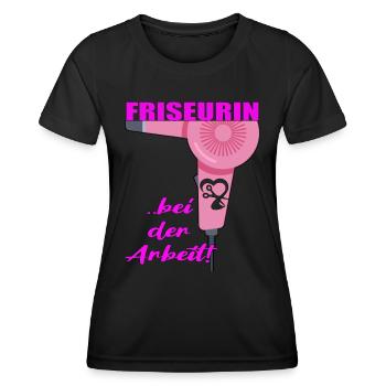 Friseurin wunderschönes Design für Friseurinen - Frauen Funktions-T-Shirt - Schwarz - Vorne - AI Model Female 172 light (172cm)