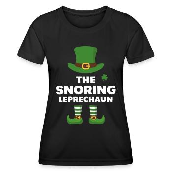 The Snoring Leprechaun - Women's Functional T-Shirt - black - Front - AI Model Female 172 light (172cm)