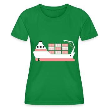porte-conteneurs rose - T-shirt sport Femme - vert - Devant - AI Model Female 172 dark (172cm)