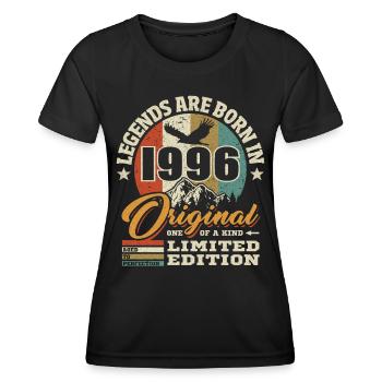 Original limitierte Auflage 1996 - Frauen Funktions-T-Shirt - Schwarz - Vorne - AI Model Female 172 light (172cm)