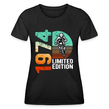 1974 Limited Edition Mountain Bike Bike Bike Bike - Women's Functional T-Shirt - black - Front - AI Model Female 172 light (172cm)
