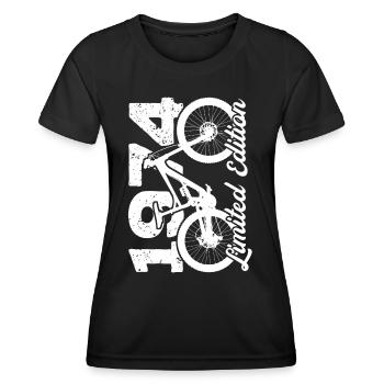 1974 Édition limitée VTT Bike Bike Bike - T-shirt sport Femme - noir - Devant - AI Model Female 172 light (172cm)